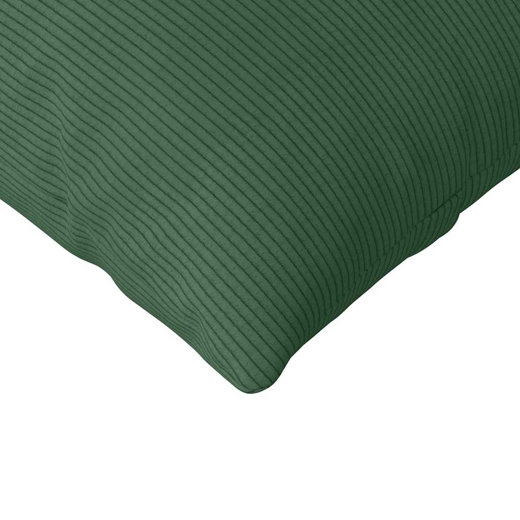 Sofa Cushions 2 Pieces Dark Green 145 X 40 Cm Cord Fabric