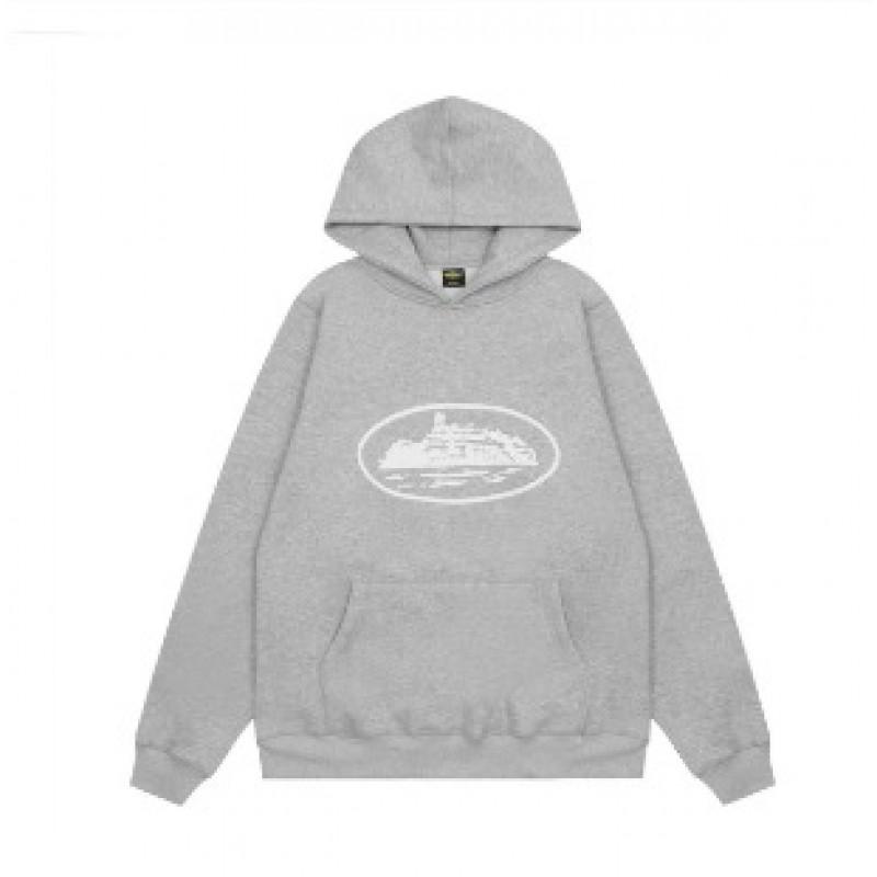 Unisex Hooded Sweatshirt Set Casual Streetwear Tracksuit With Printed Design Loose Fit Cotton Blend