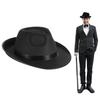 Modny Kapelusz Trilby z Kopułą i Zwijanymi Brzegami Kapelusz Panama Unisex Kostium do Odgrywania Ról Kapelusze Fedora