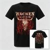 Tricou cu Lineup Festival Wacken 2026 Merch Trupă Heavy Metal Unisex Casual Bumbac Mânecă Scurtă Imprimat