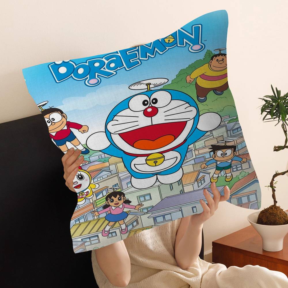 Japan D-Doraemon Maple Design Cushion Cover Happy Autumn Harvest decor Holiday Decorati Pillow Cover