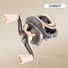 Portable Long-distance Casting Baitcasting Reel with 6.3:1 Speed Ratio Anti-splatter Line Micro-fishing Reel and 3+1 Bearing Clearance Reel Lure Reel