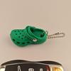 Mini Slipper Pendant: Cute Whale Hole Shoes Keychain for Couples