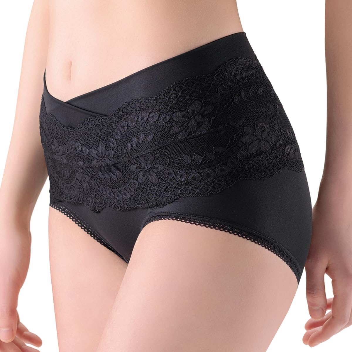 Pelvic Belt Shorts with and Lace Trim 88237AS [Atsugi] [Pelvic Support] Sweat-Absorbing Quick-Drying Fabric,