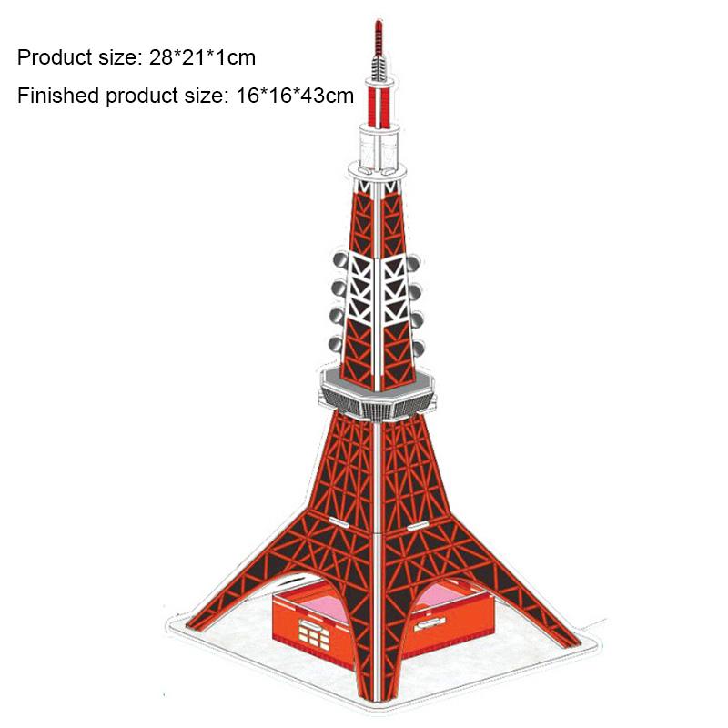 Big Size Children's 3D Paperboard Puzzle House Villa Castle Building Model for Kids Handmade DIY Assembly Puzzle Toys Gift