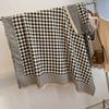 Swing And Winter Bird Grid Scarf Women'S Style Imitation Cashmere Scarf Thickened Air-Conditioned Room Warm Shawl Cape