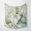 Twill Silk Scarf Woman Mystery of 24 Print Square Scarves Wraps Bandana Small Hijab Silk Foulards Tie Headband Neckerchief 53CM