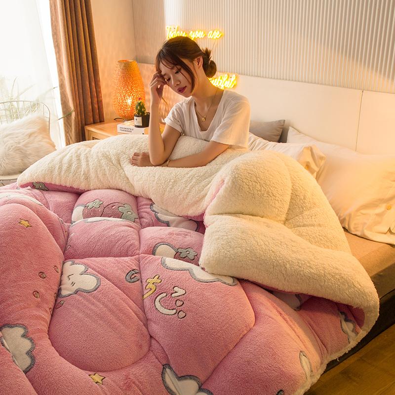 

Одеяло из овечьей шерсти Зимнее Супер Теплое Одеяло 4 кг Двустороннее Бархатное Одеяло Утолщенное Теплое Осенне-Весеннее Плюшевое Одеяло-Наполнитель 150x200cm 3.0kg