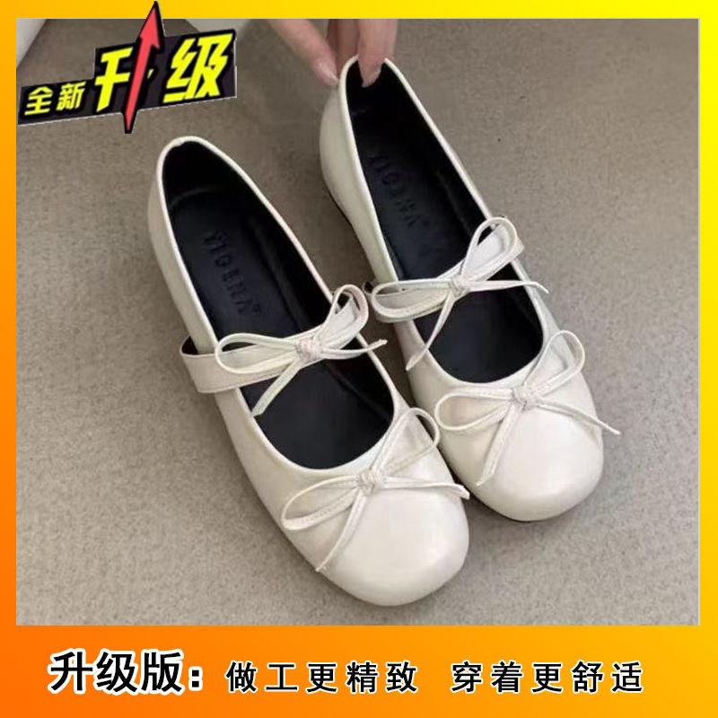 French bow Mary Jane women's shoes spring temperament with skirt small leather shoes women