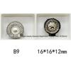 Mixed Color Pavé Zirconia Decorative Metal Button