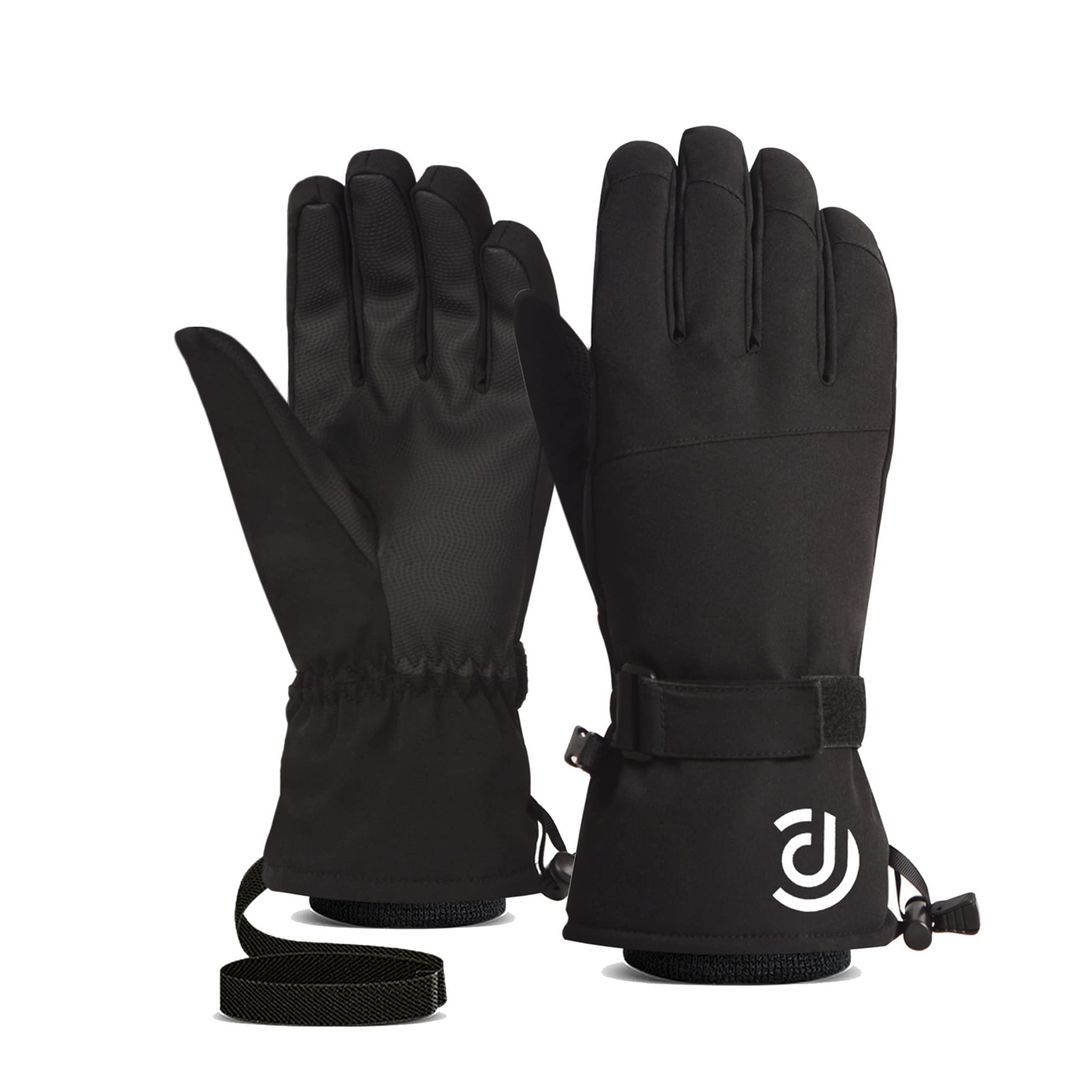 

MonikaSun Лыжные Перчатки для Холодной Погоды Сноуборд Спорт на Открытом Воздухе с Зимним Альпинизмом Мотоциклетные Альпинистские и Перчатки размера XL, Перчатки, Перчатки, Перчатки, чёрный