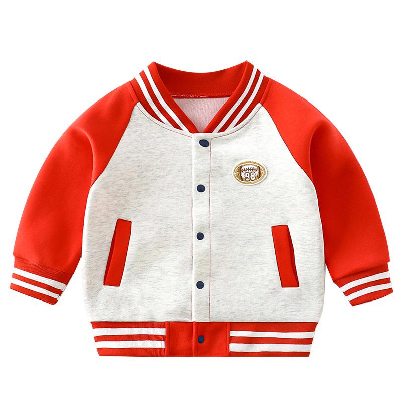 2024 Frühling/Herbst Kinderjacke im Baseballstil: Dick, Lässig, Modisch für Jungen & Mädchen, Größen für Mittelgroße & Große Kinder