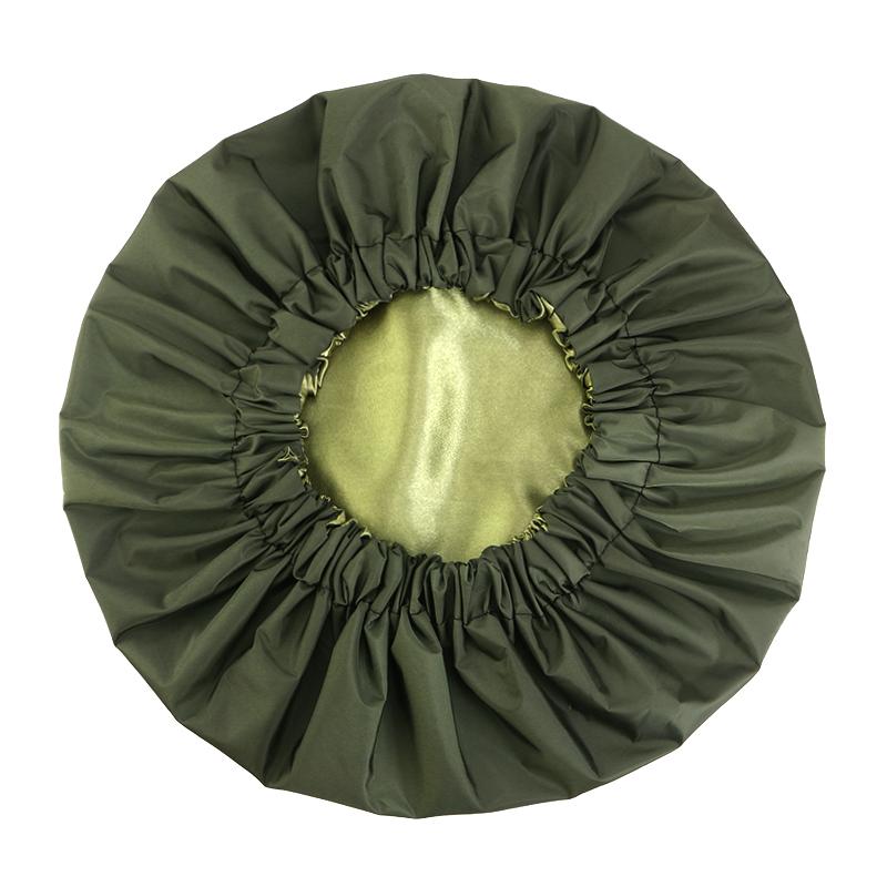 NEW double Layer solid color Shower Caps Waterproof Bath Caps Reusable Shower Caps For Women Ladies Spa Salon