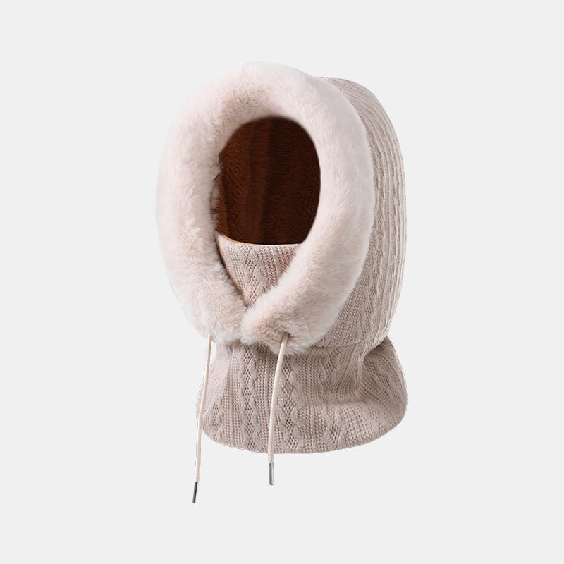 Fashion Headwear Neck Protection Thermal Outdoor Windproof Women Ski Face Mask Hood Winter Hat Balaclava