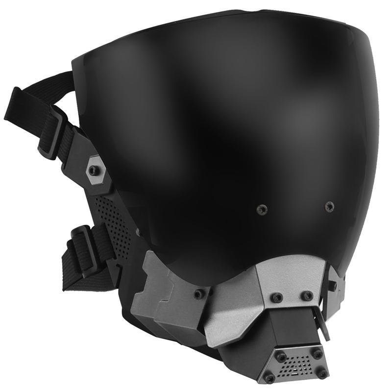

2024 Airsoft Paintball CS Wargame Sports Mask Breathable Cyberpunk Cosplay Tactical Commander Mask Anti-fog Cosplay Masks Black MA145