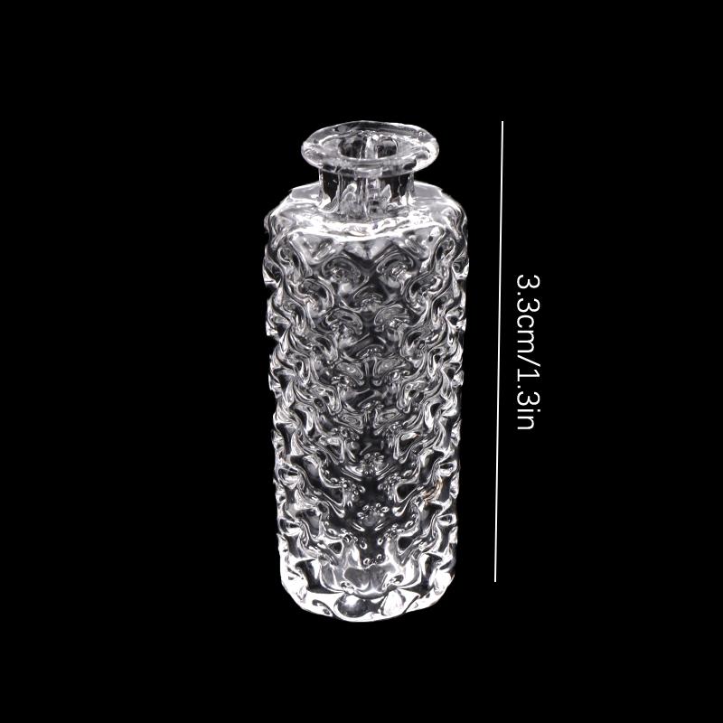1:12 Dollhouse Miniature Glass Vase Dessert Cup Wine Bottle Wishing Bottle W/Corked Home Decor Toy Doll House Accessories