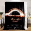 Interstellar-themed black hole design Warm blanket Flannel blanket for bedroom, living room, sofa, and nap