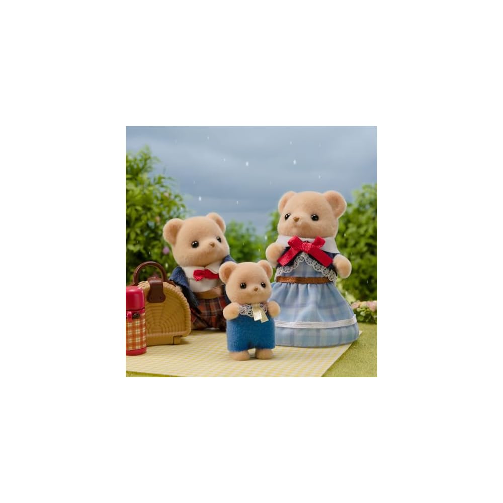 Sylvanian Families Biscuit Bear Family Doll Set 3+ Years Old Toy for Dollhouse EPOCH