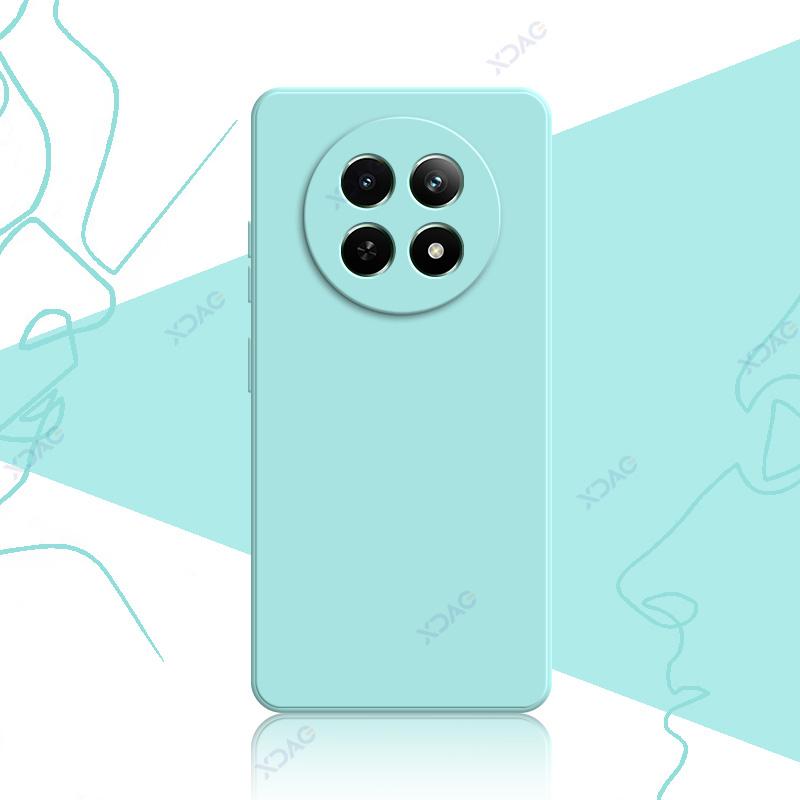 

Чехол для мобильного телефона Realme C65 5G RealmeC65 6,67 MTK6300 360 Мягкий роскошный квадратный жидкий силиконовый чехол Водонепроницаемая сумка Realme C65 5G-not 4G светло-синий