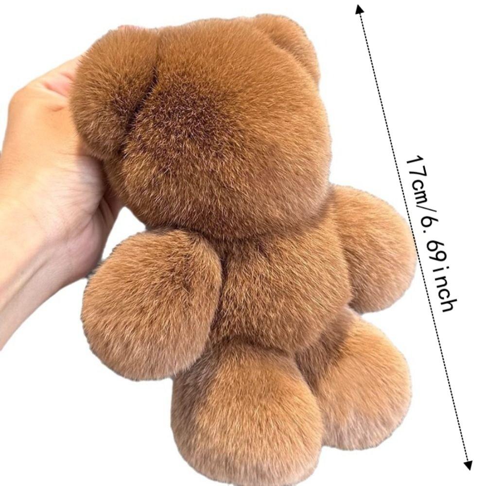 Handbag Charm Bear Doll Pendant Stuffed Animal Bear Keyring Adorable Bear Keychain Backpack