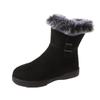 Women's  Retro Suede Fur Snow Boots: Soft, Non-Slip, Short, Velvet-Lined, Thick Warm Cotton.