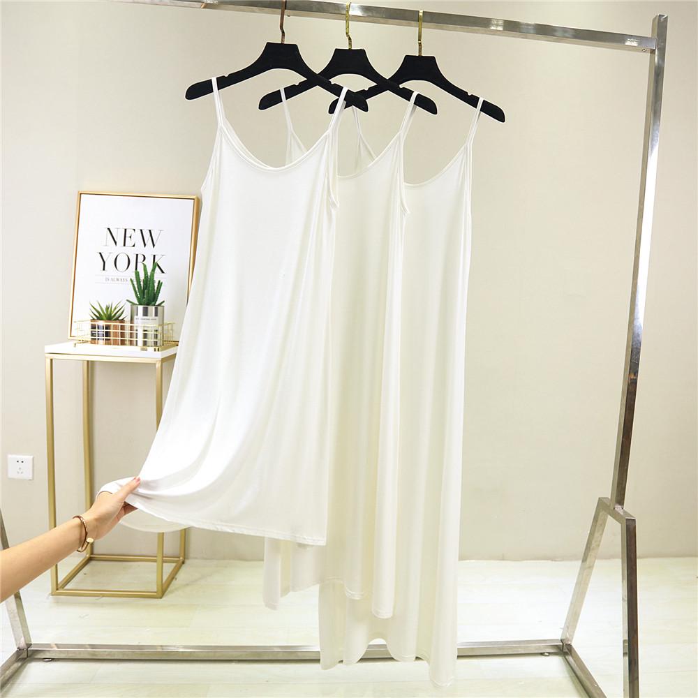 2023 Spring/Summer Korean Style Slim Fit Mid-Waist Big Swing Skirt Women's Casual Midi Spaghetti Strap Dress