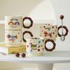 Creative Cute Cartoon Sausage Cup Ceramic Cup High Value Mug Couple Cup Household Drinking Cup