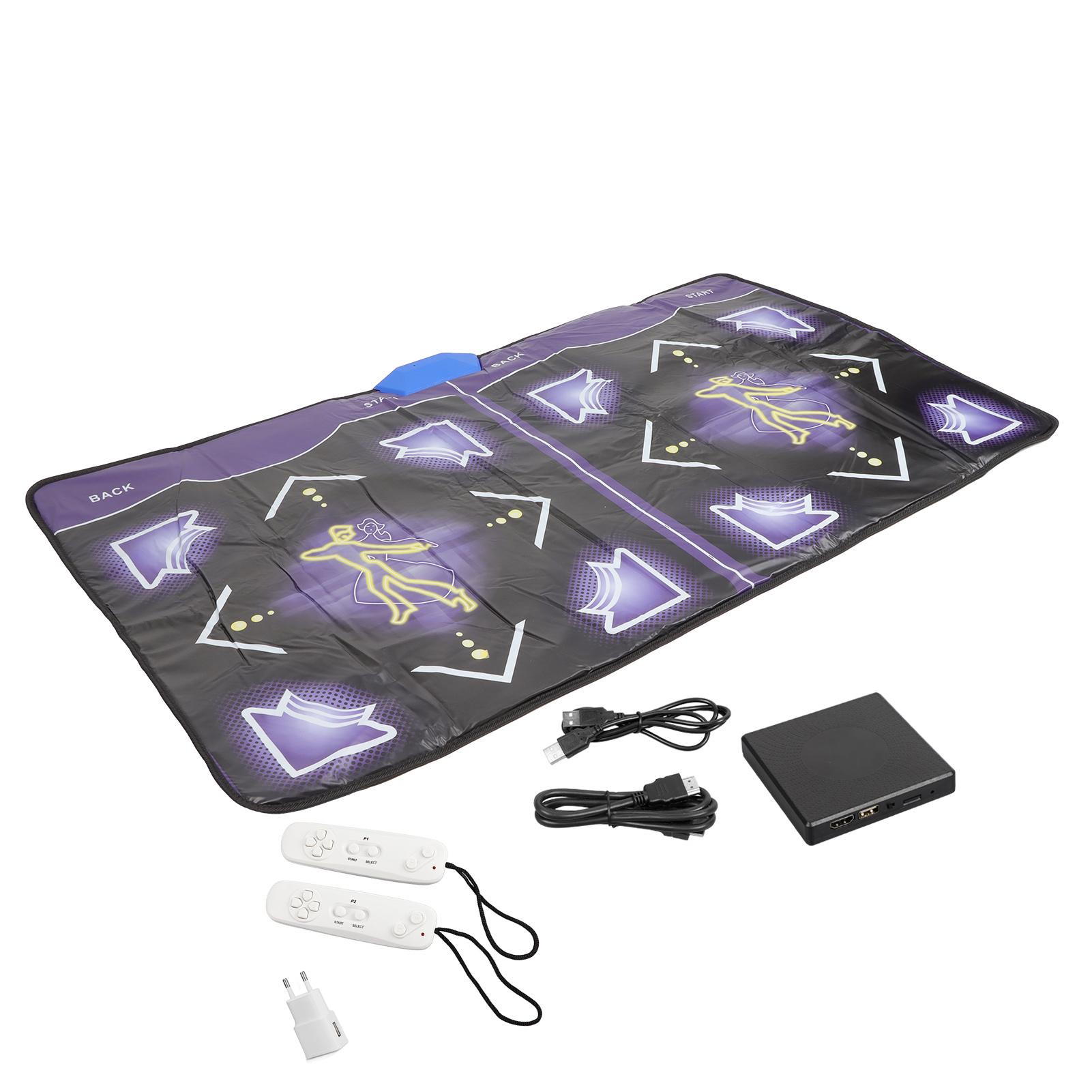 

Коврик для танцев Yoga HD Мультимедийный интерфейс Встроенная музыка Двойные игровые танцевальные коврики Поддержка памяти EU Plug