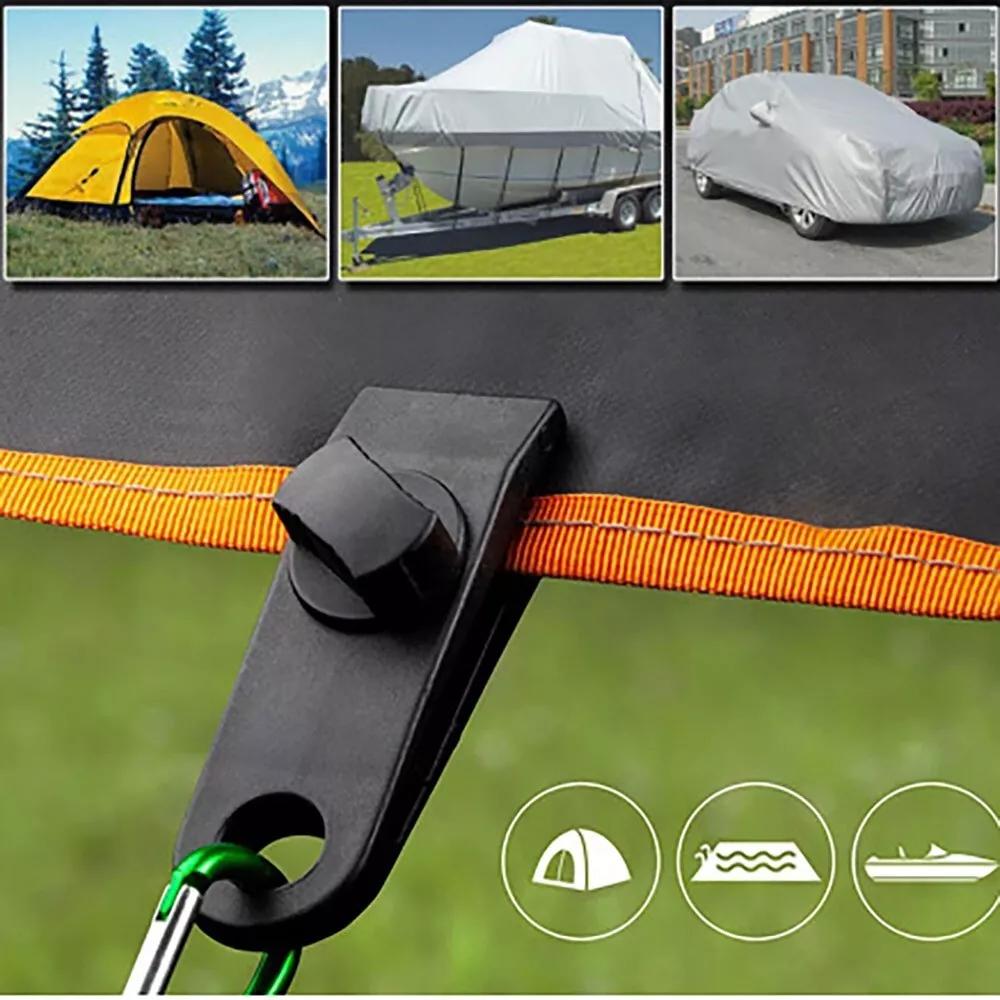 36pcs Awning Rail Hanger Hooks Awning Hooks Camping Hangers S Shaped Accessory Set Camping Tent Clamp Tarp Clips Buckle For RV