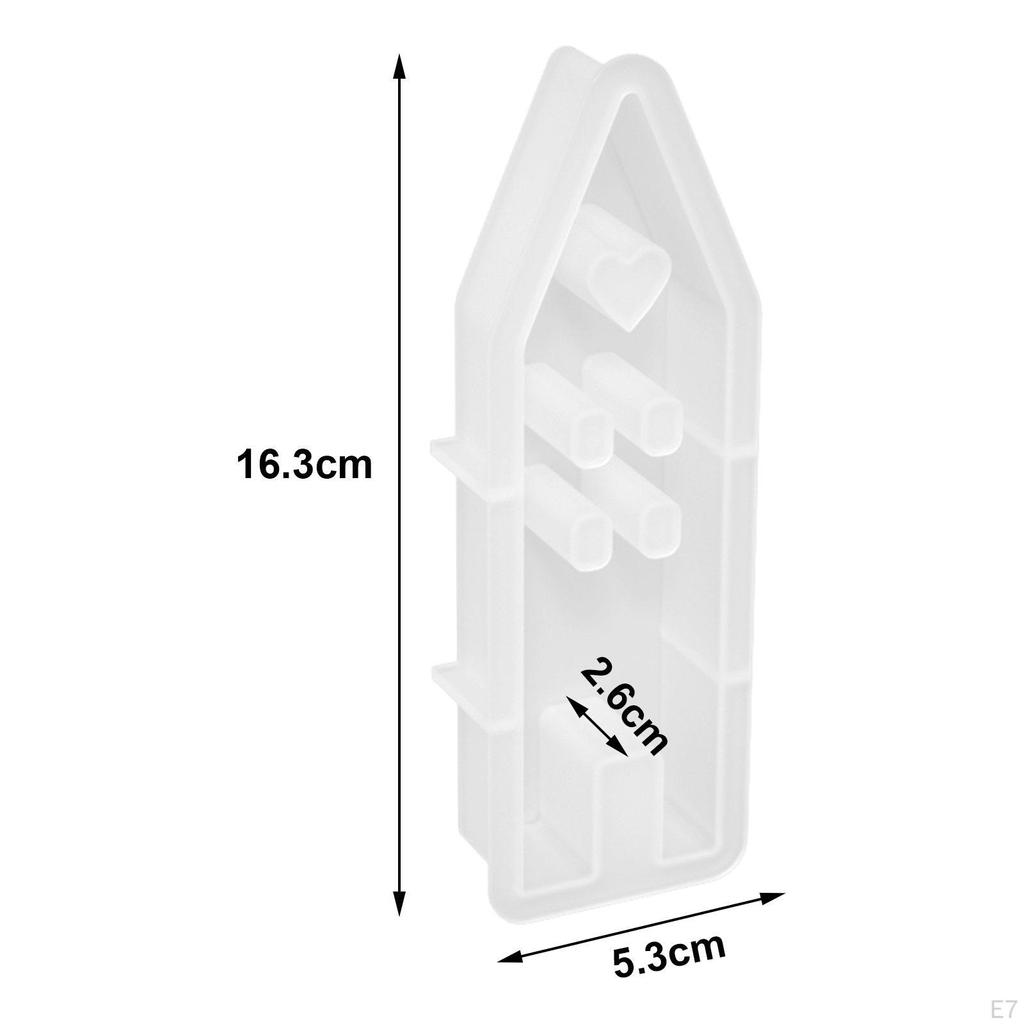 Heart House Silicone Model Candle Making Handmade DIY Soap Easter Epoxy Resin Casting