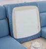 Einfarbiger Sofa-Sitzkissenbezug, verstellbarer Sofabezug, Sofabezug, Möbelschutz für Wohnzimmer, Haustiere, Kinder, Heimdekoration