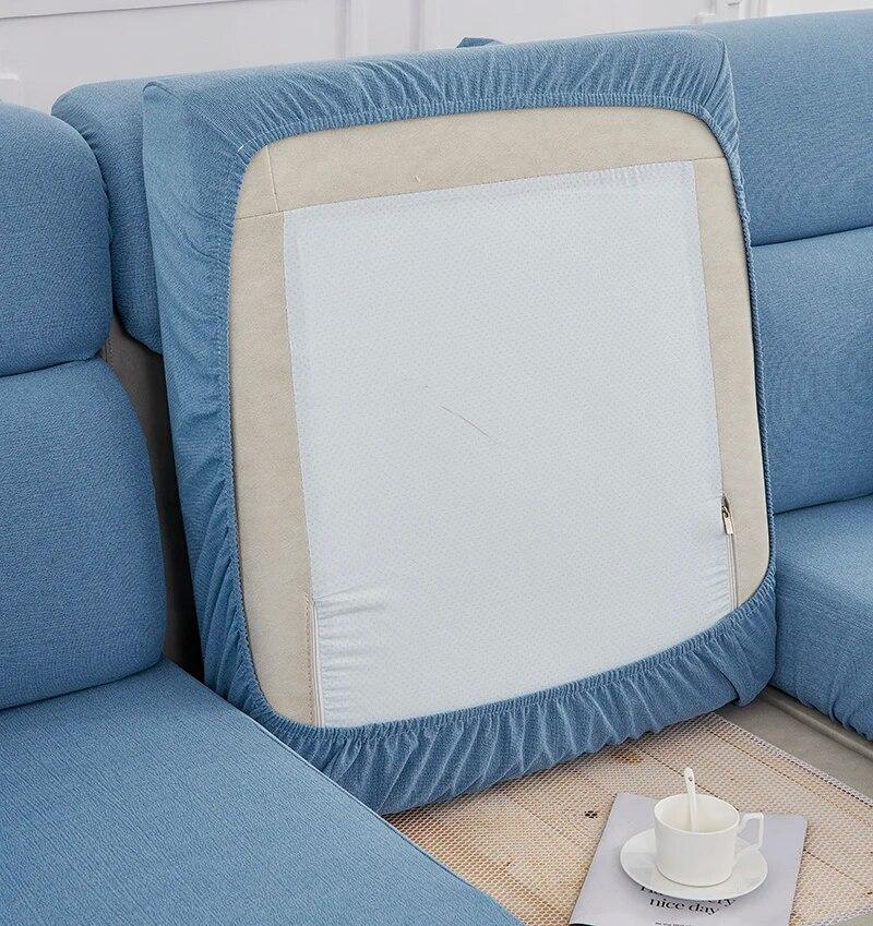 Einfarbiger Sofa-Sitzkissenbezug, verstellbarer Sofabezug, Sofabezug, Möbelschutz für Wohnzimmer, Haustiere, Kinder, Heimdekoration