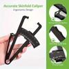 Body Fat Measurement Set Handheld Caliper Tape Measure Combo Plastic Fitness Tool Men Women Portable No Battery Needed