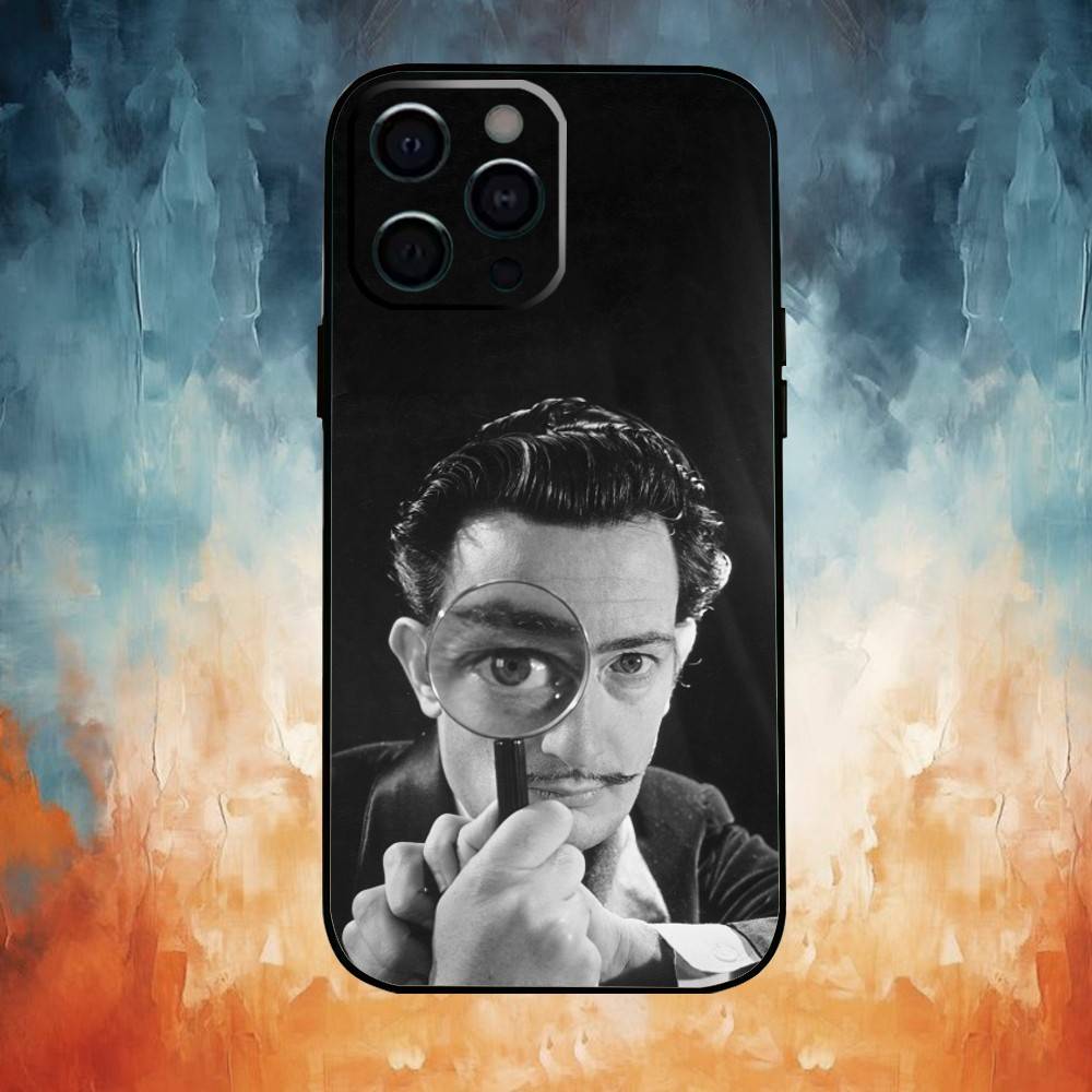 Salvador Dali Kunst Handyhülle Für iPhone 17,16,15,14,13,12,11 Plus,Pro,Max,XS Silikon Weiche Hülle