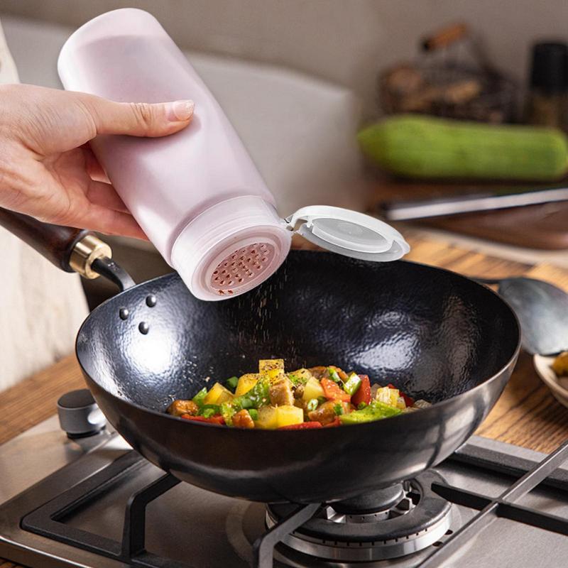 Leere Gewürzdosen Gewürzdosen mit Deckel 600ml Tragbare Pulver Pfeffer Aufbewahrung für Salz Küchenschrank Esszimmer Schublade