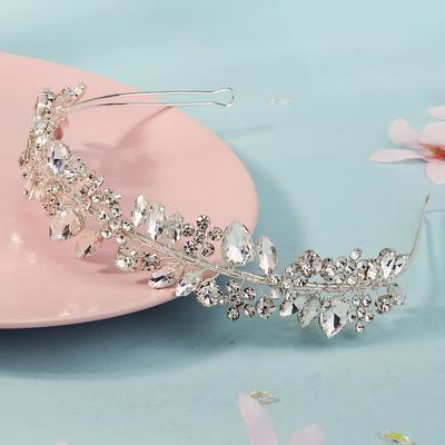 1 Stück Light Luxury Strass Mode Handgefertigtes Stirnband Stirnband, Einfaches Tägliches Vielseitiges Temperament Kopfschmuck