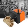Motorized Ball Valve L Shape Orange Brass Electric Valves 3‑Wire 2‑Control 1.6MPa 6W AC220V G3   4 pouces