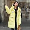 Down Padded Jacket Women Outerwear Winter Thicke Warm Parka Female Fashion Loose Length Down Cotton Jacket  Lady Overcoat