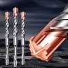 New Upgraded Four-Edged Serrated Cross-Type Impact Drill Bit Concrete Wall-Penetrating Impact Drill Bit High Hardness Drill Bit