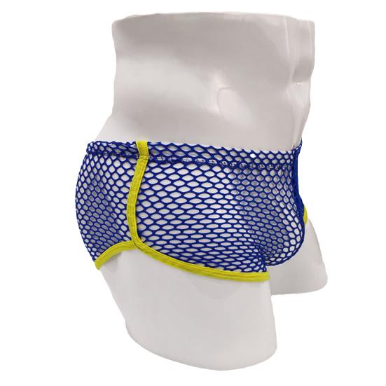 Fashion Sexy Mesh See-through Low Waist Men's Breathable Boxer Briefs Underwear