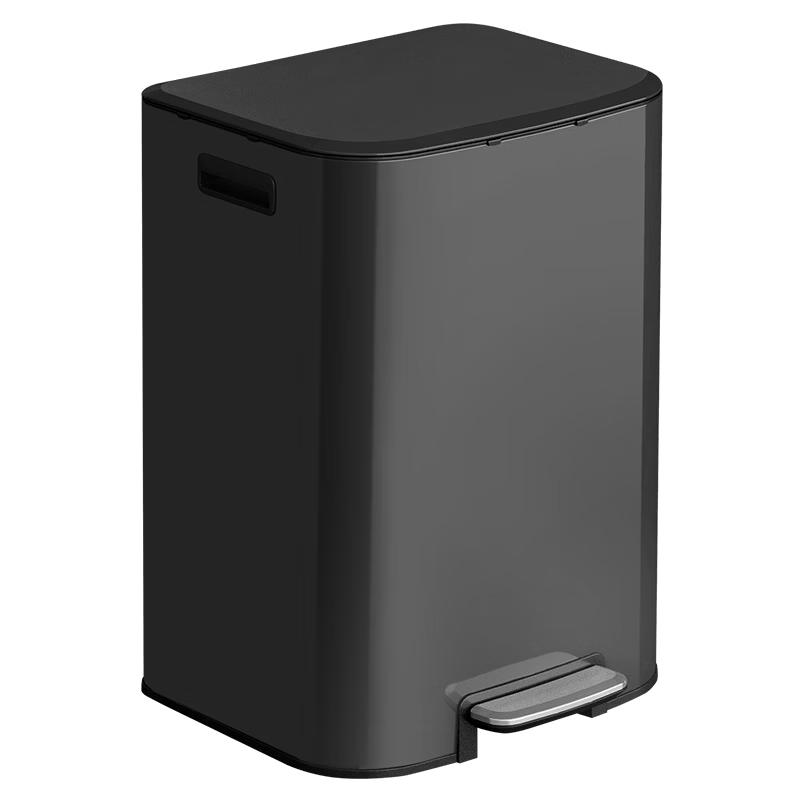 KUK Light Luxury Stainless Steel Foot Pedal Trash Can
