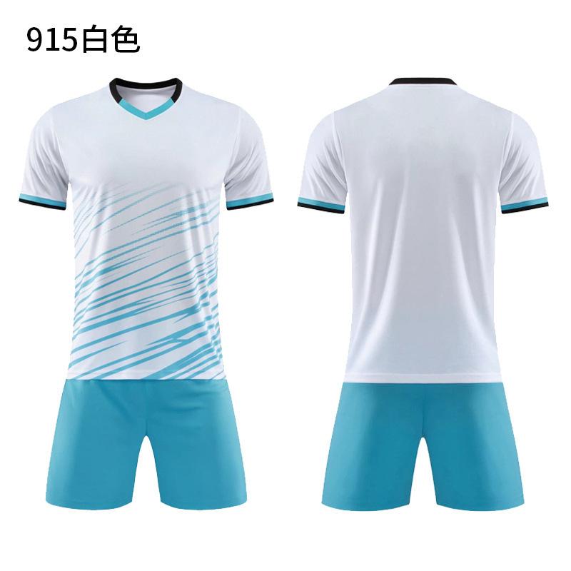 Football Jersey Sports Suit Printed Table Tennis Jersey Men'S Adult Game Training Jersey Children'S Short-Sleeved Jersey Set