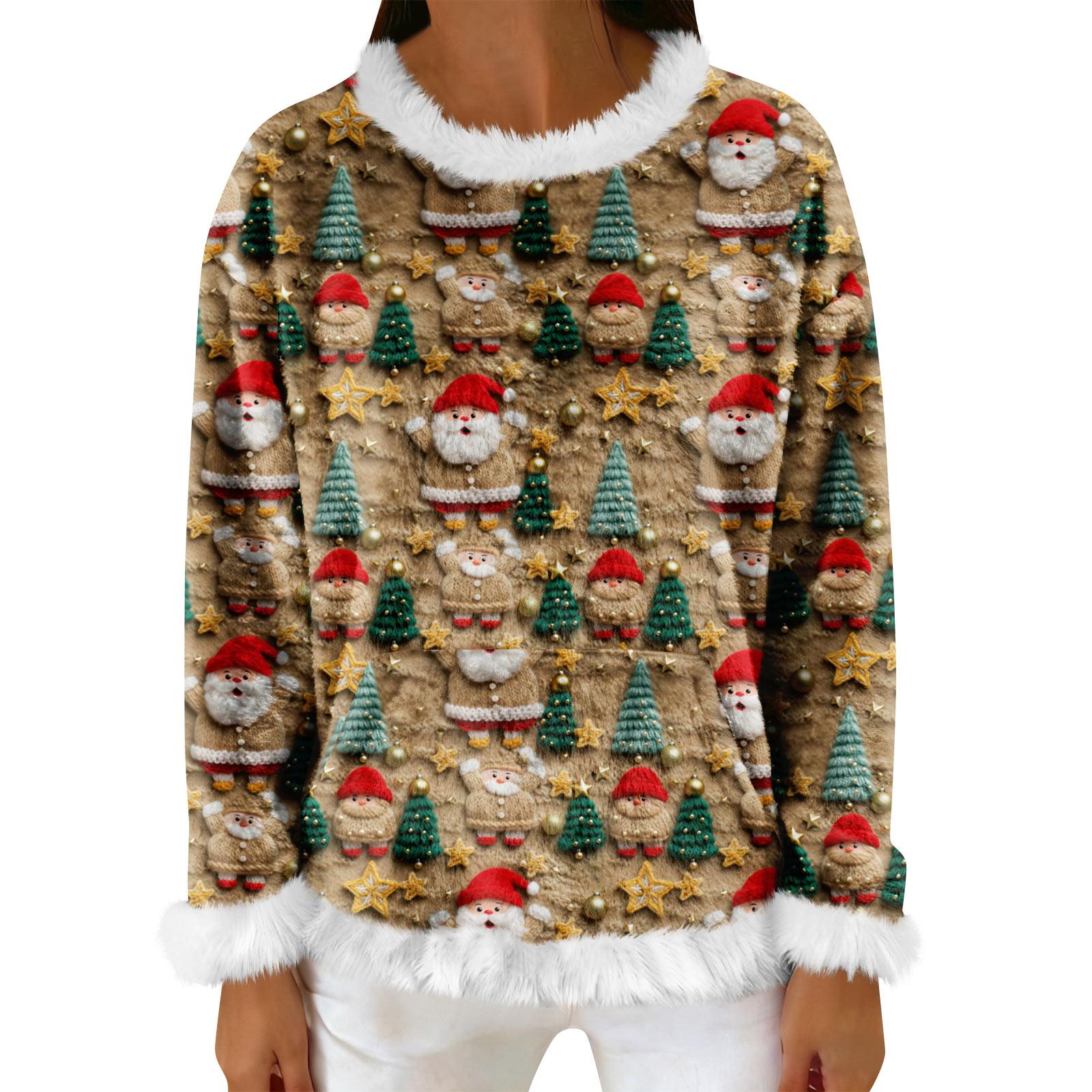 

Женский повседневный флисовый свитшот с длинными рукавами и круглым вырезом, удобный, свободного кроя, легкий, фланелевый свитшот для женщин XL арбуз красный