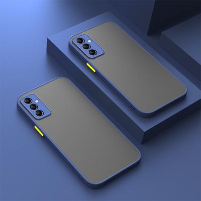 Skirtas Samsung Galaxy A54 A34 A14 5G A04 skaidrus matinis dėklas, skirtas Samsung A 54 34 14 smūgiams atsparus silikonas + kietas kompiuterio galinis dangtelis