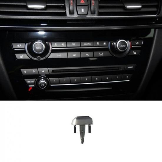 Chrome Air Volume A/C Button Trim CD Panel Plating Strip for BMW X5 F15 2014 -18