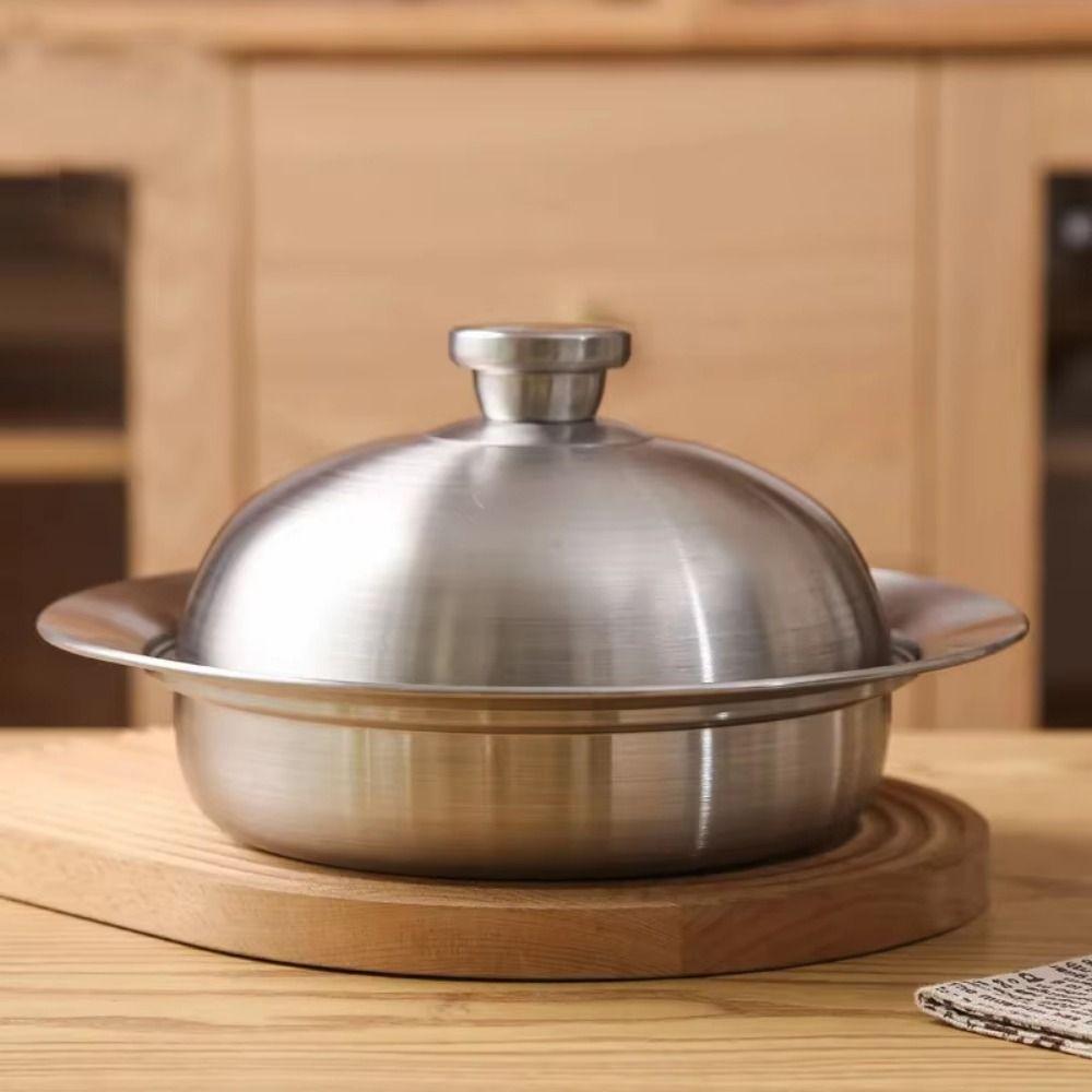 with Lid Food Steam Plate Portable Round Pot Insert Tray Kitchen Steamer Holder  Kitchen Supplies