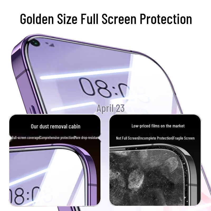 Huawei Tempered Glass Screen Protector with Dust-Free Tray (2-Pack)