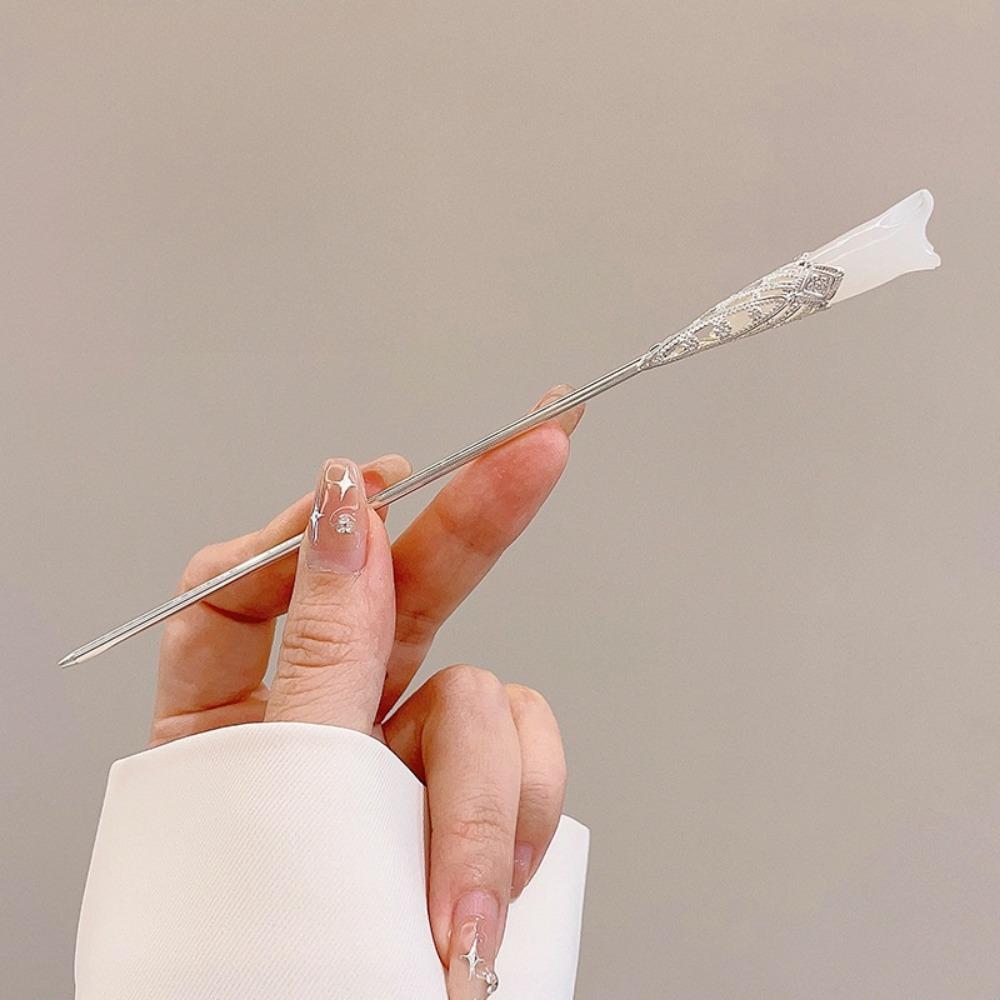 Elegante Haarspange im chinesischen Stil, Quaste, Haarstab, traditionelles Blumendesign, Frisurenaccessoire, Frauenschmuck, Haarnadel, Haarnadel