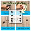 2pcs Self-Adhesive Mini Locks with Keys - Perfect for Refrigerators, Freezers & Drawer Doors, Black