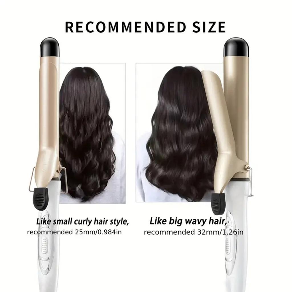 1pc 25mm/32mm female electric curler, curling stick, portable curling stick, adjustable temperature hairstyle tool
